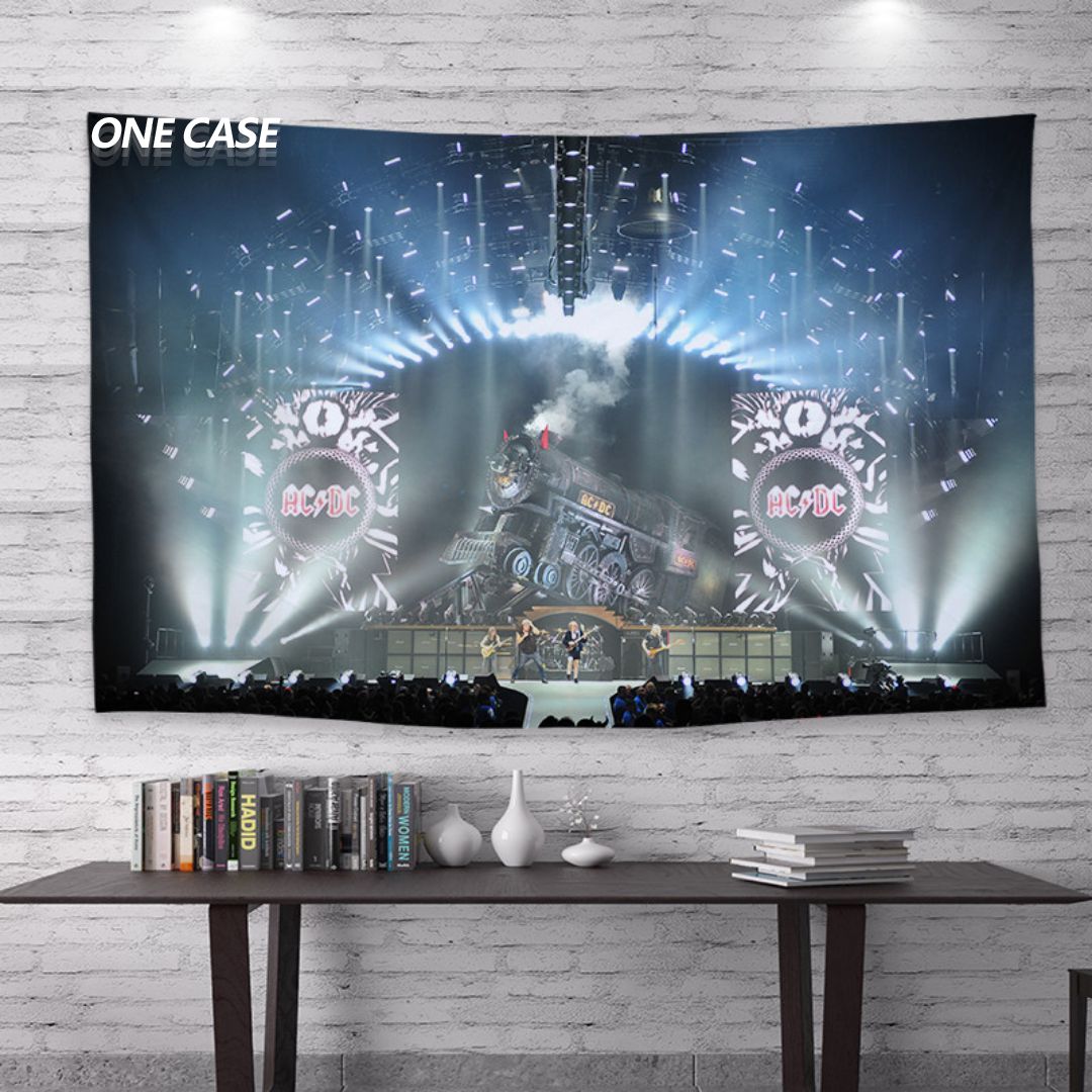 ACDC Rock Band Tapestry Deco Wall Hanging for Room -ONECASE.STUDIO